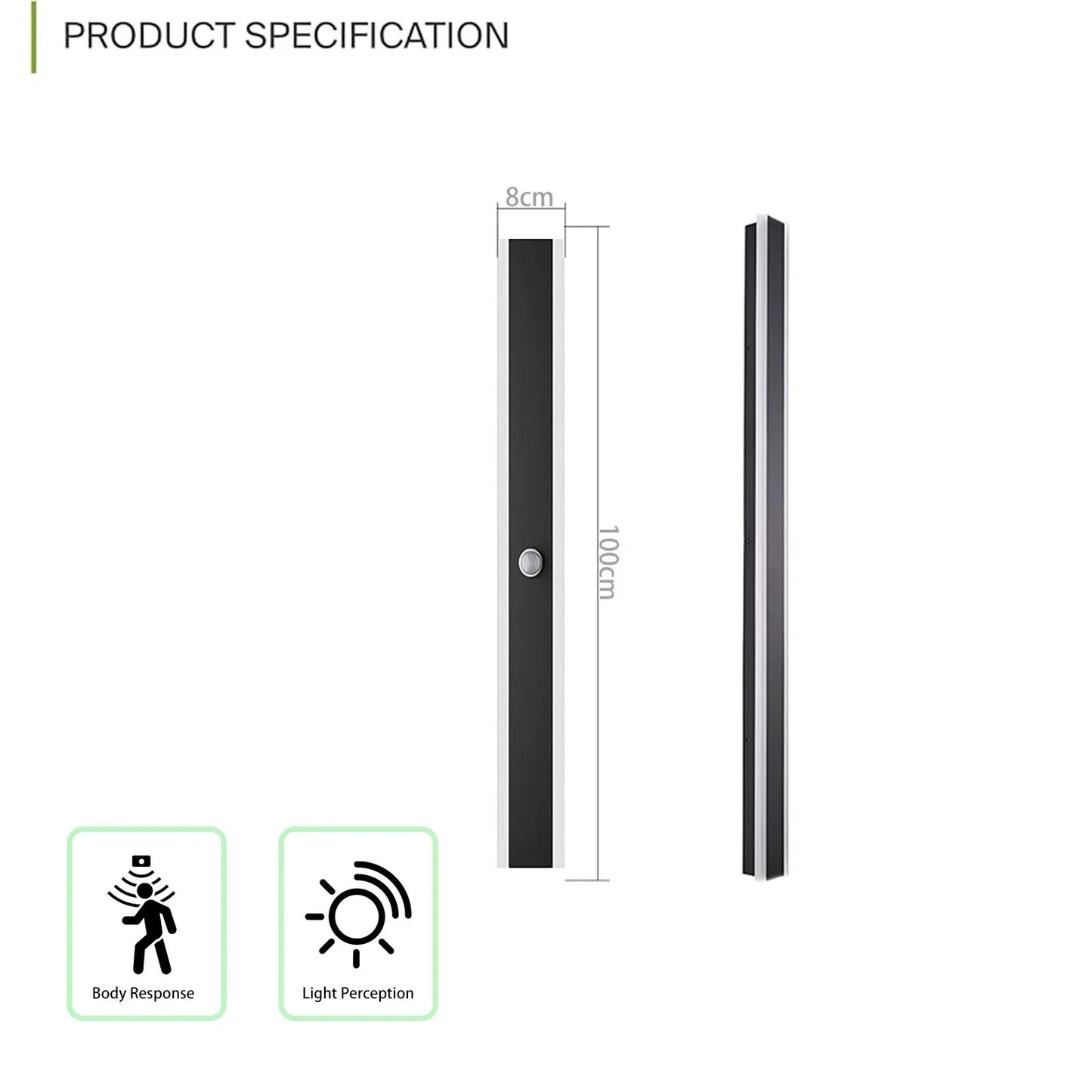 AuraLux - LED Outdoor Wall Light with Motion Sensor