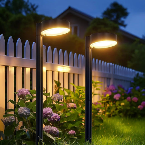 12-LED Bright Solar Lights For Pathway Outdoor Waterproof