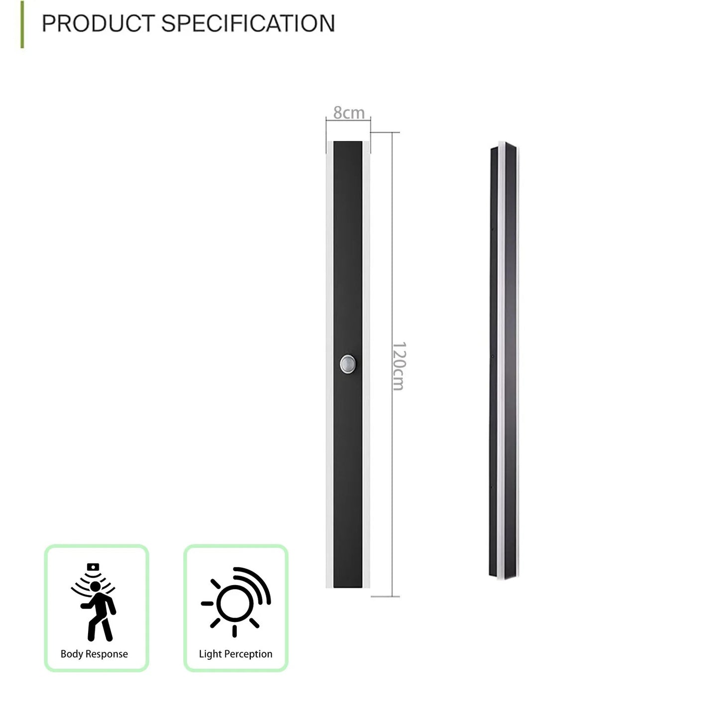 AuraLux - LED Outdoor Wall Light with Motion Sensor