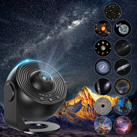 13-in-1 Galaxy Projector - Ultra HD Planetarium Star Projector, Realistic Sky Night Light for Bedroom Ceiling