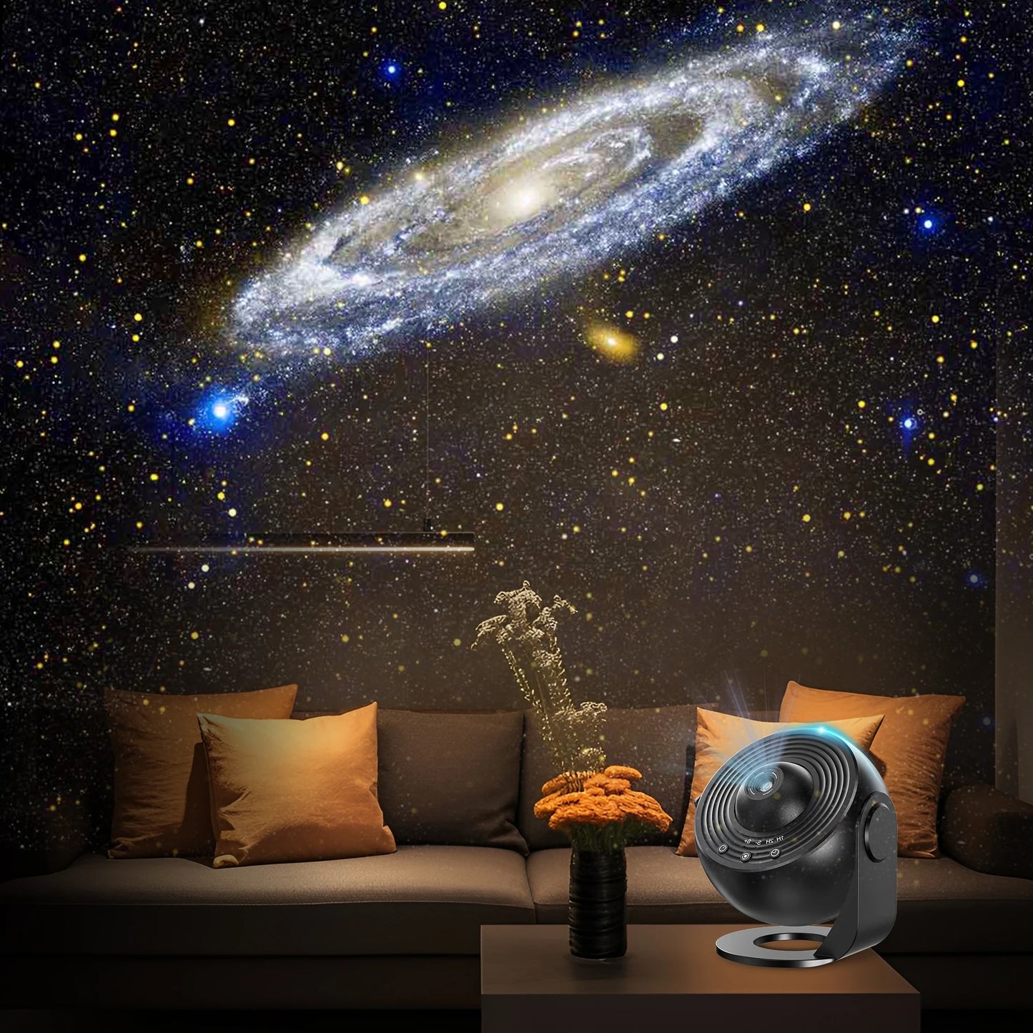 13-in-1 Galaxy Projector - Ultra HD Planetarium Star Projector, Realistic Sky Night Light for Bedroom Ceiling