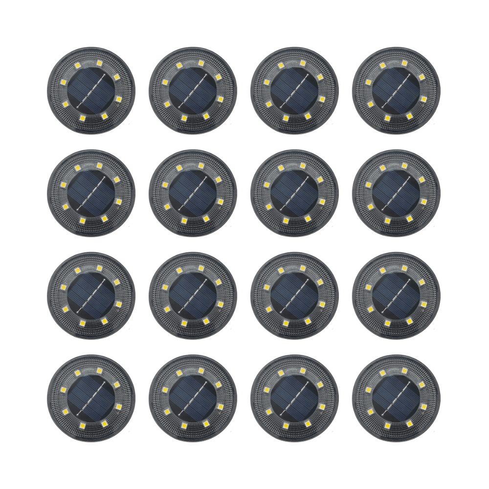 EcoGlow Solar Ground Lights - IP68 Waterproof LED Outdoor Lighting