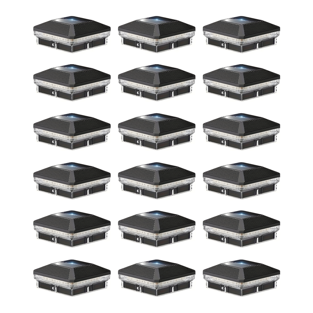 40 LEDs Solar Post Cap Lights 4"x 4"