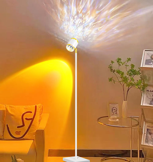 360° Sunset Lamp Projector with 3D Ocean Wave