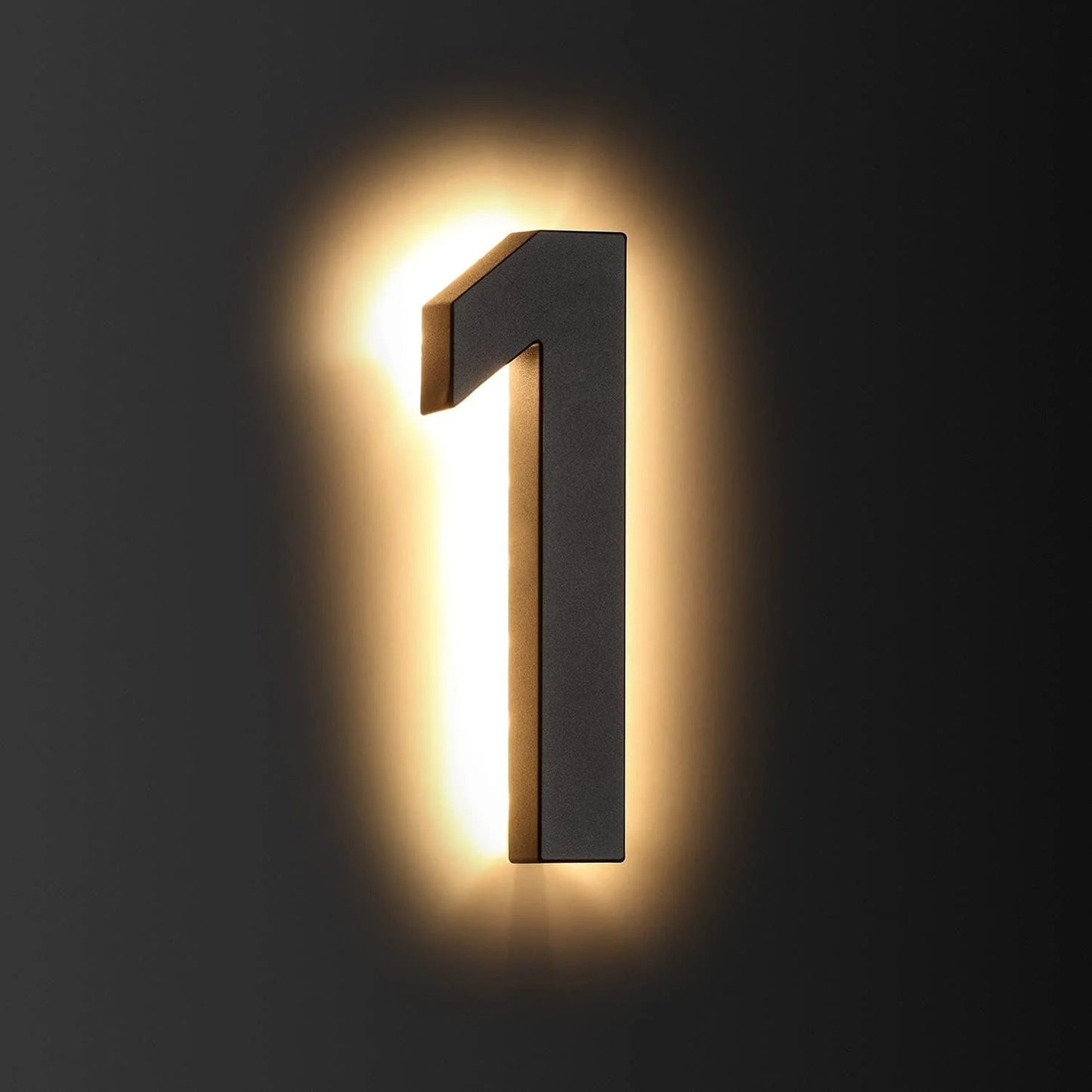 LED House Number & Letter for Outside - Stainless Steel, Floating Home Address Number with Durable, Waterproof