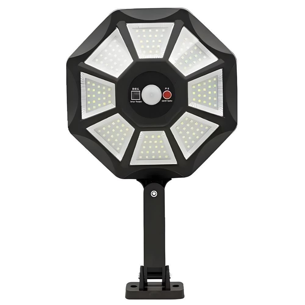 168-LED 6500K Solar Flood Lights With Motion Sensor Outdoor Waterproof
