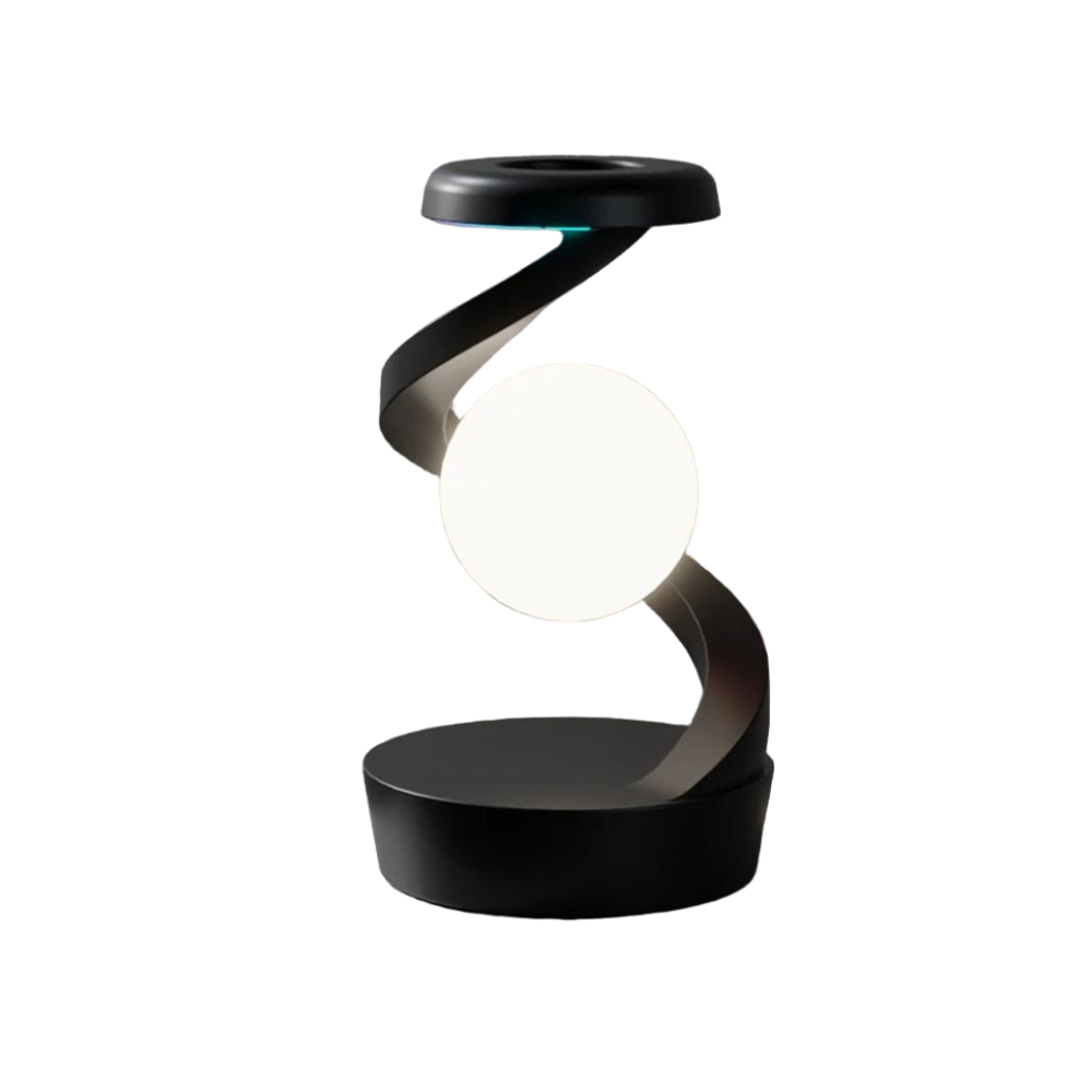 Rotating Floating Lamp with 15W Wireless Charger - RGB Creative Bedside Table Lamp & Night Light
