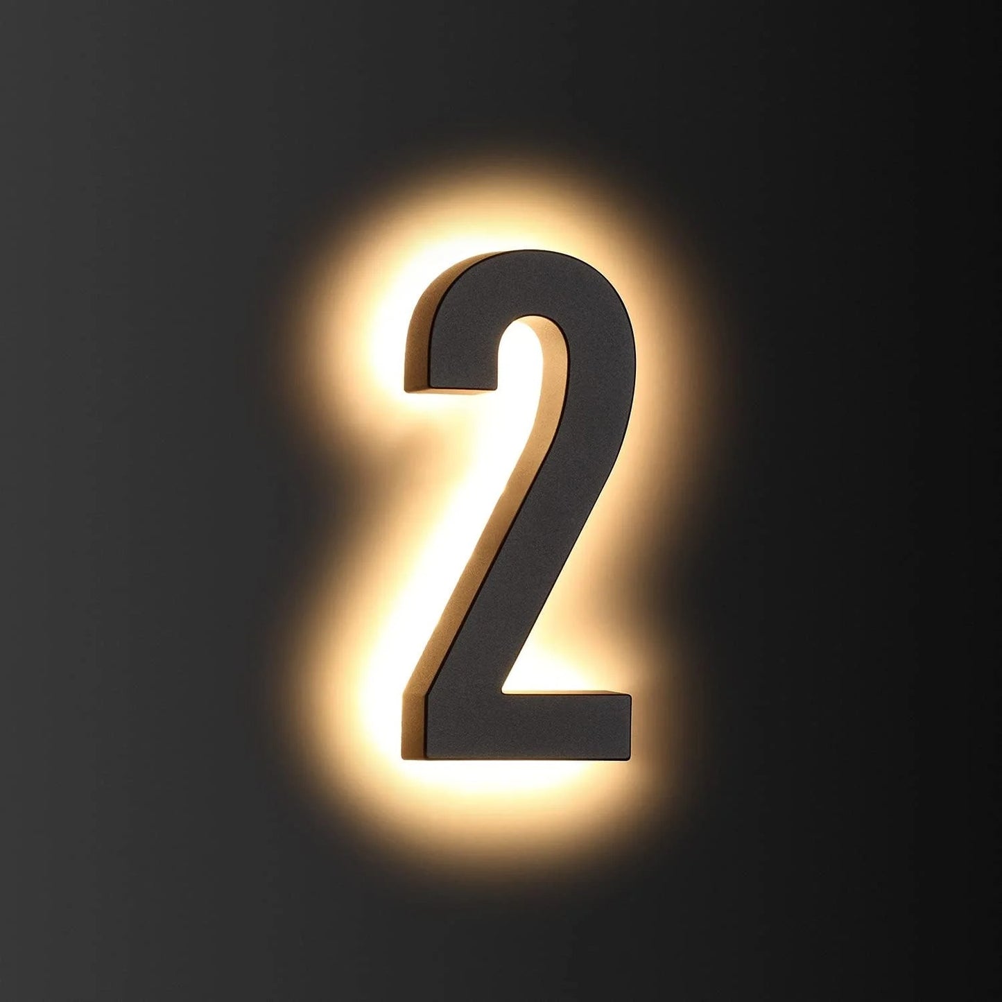 LED House Number & Letter for Outside - Stainless Steel, Floating Home Address Number with Durable, Waterproof