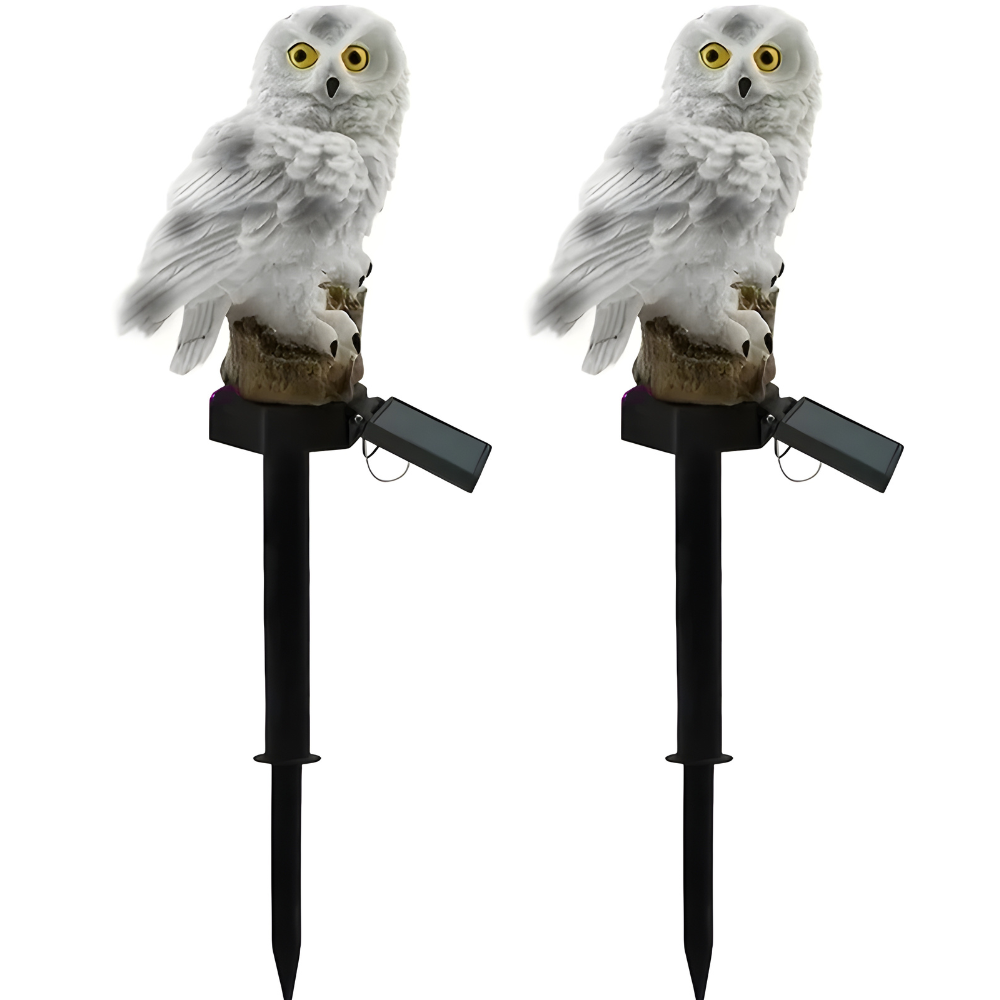 Decorative Solar LED Owl Garden Lights | Waterproof Outdoor Animal Sculpture | Pathway & Yard Accent Lamp