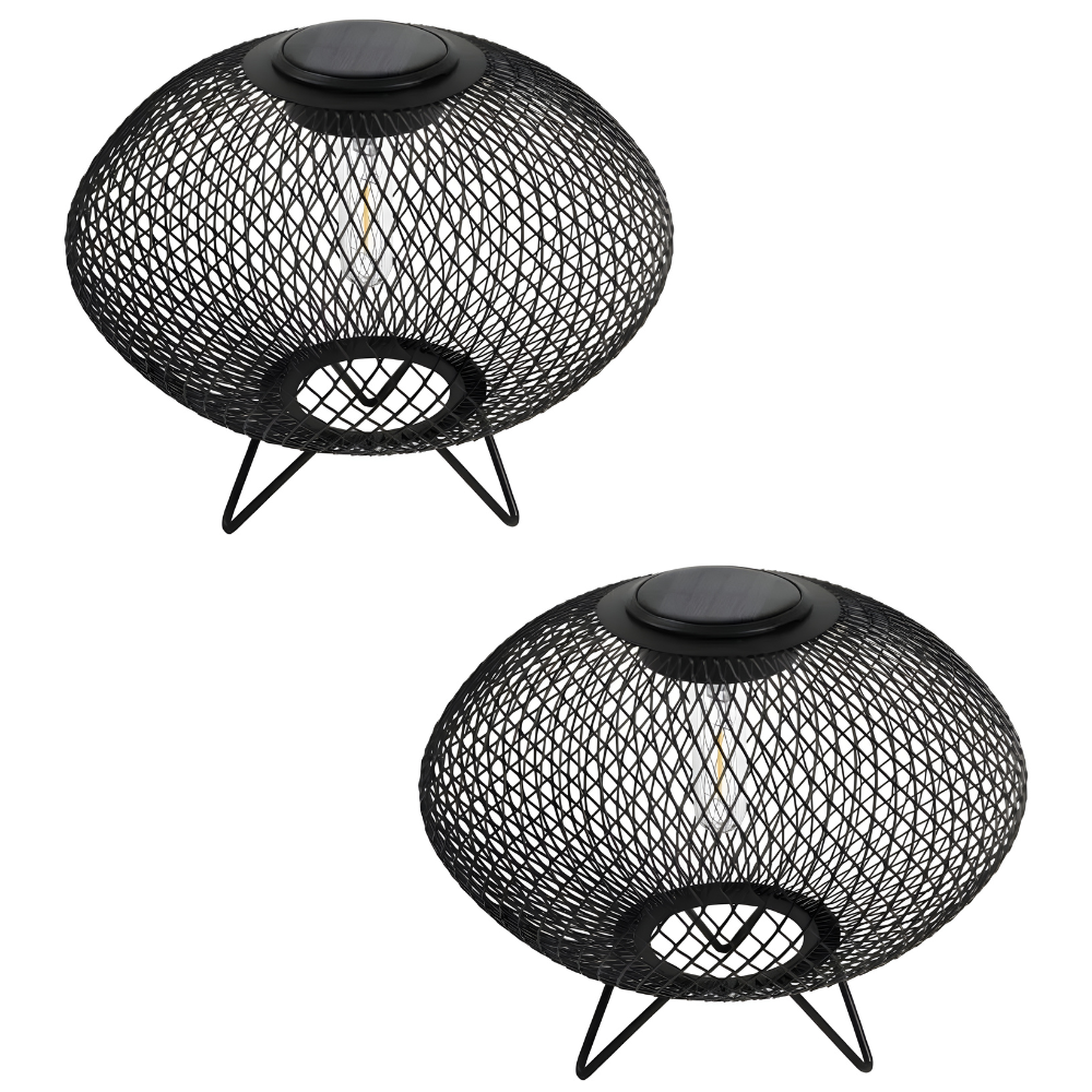 Modern Outdoor Solar Table Lamps - Portable LED Mesh Design for Garden & Patio