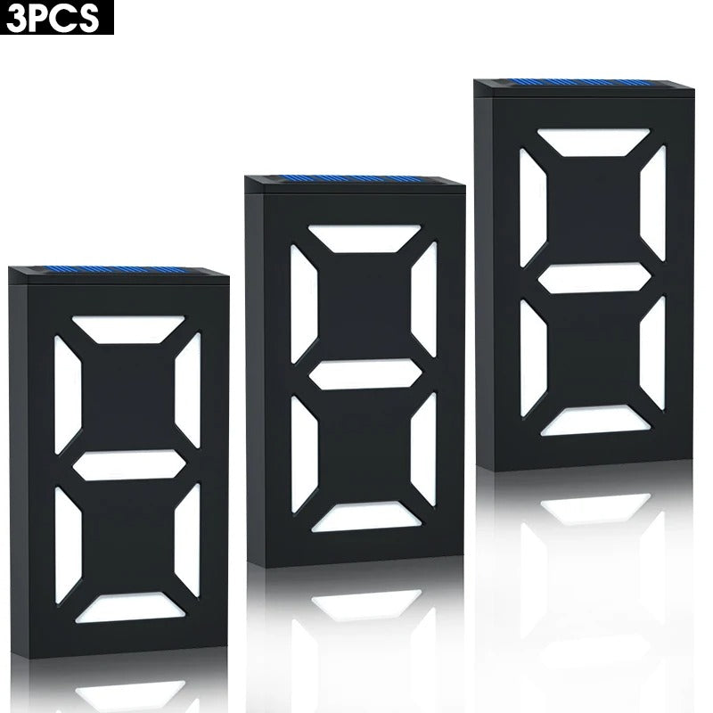 HomeShine - Solar Powered LED House Numbers for Easy DIY Installation