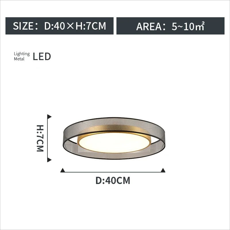 LumiGlow - Modern Round LED Ceiling Light with Dimmable Brightness