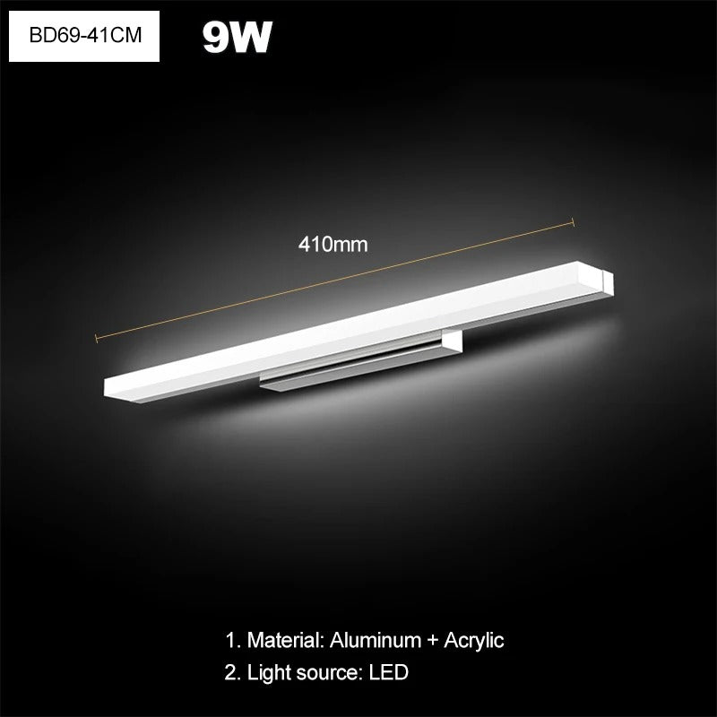Illuminate Modern LED Wall Lamp with Anti-Fog Mirror Light