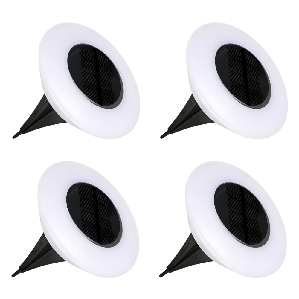 EverGlow - 14 LEDs Solar In-Ground Lights Outdoor Waterproof