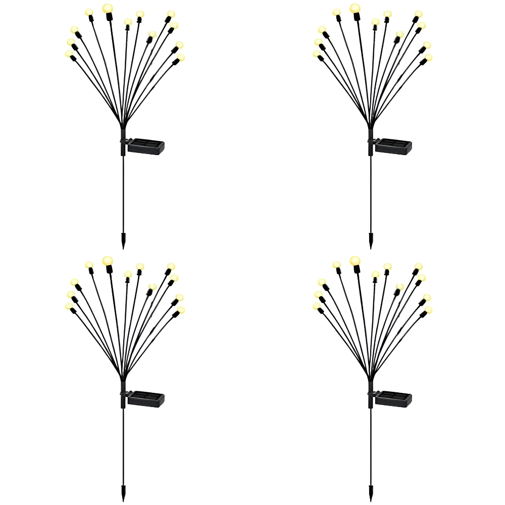 EcoGlow - 10 LEDs Solar Swaying Lights Outdoor Waterproof Garden Decor