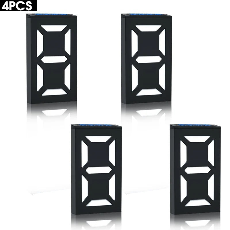 HomeShine - Solar Powered LED House Numbers for Easy DIY Installation