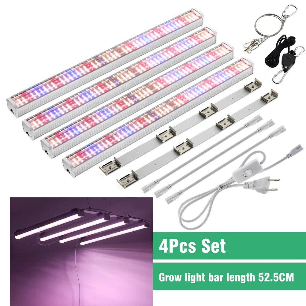 Multi-Bar LED Plant Grow Light Full Spectrum Hydroponic Indoor Grow Lamp Kit For Plants Seedling Veg Flower