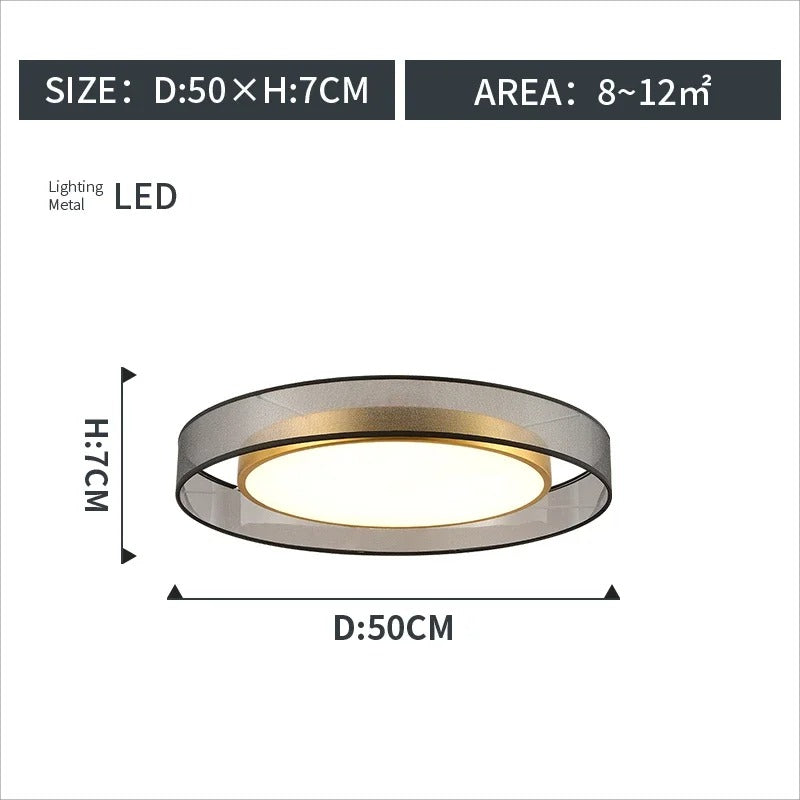 LumiGlow - Modern Round LED Ceiling Light with Dimmable Brightness