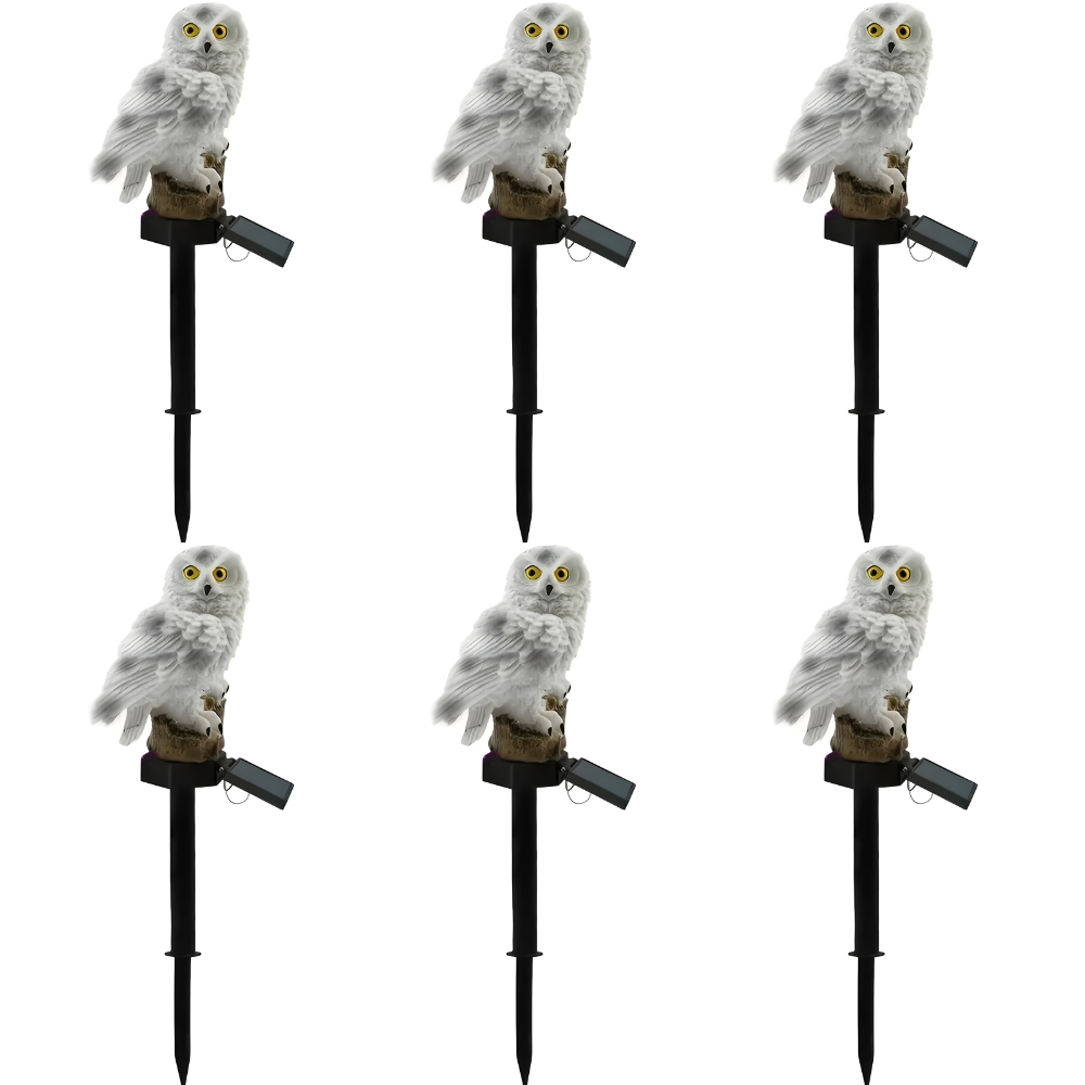Decorative Solar LED Owl Garden Lights | Waterproof Outdoor Animal Sculpture | Pathway & Yard Accent Lamp