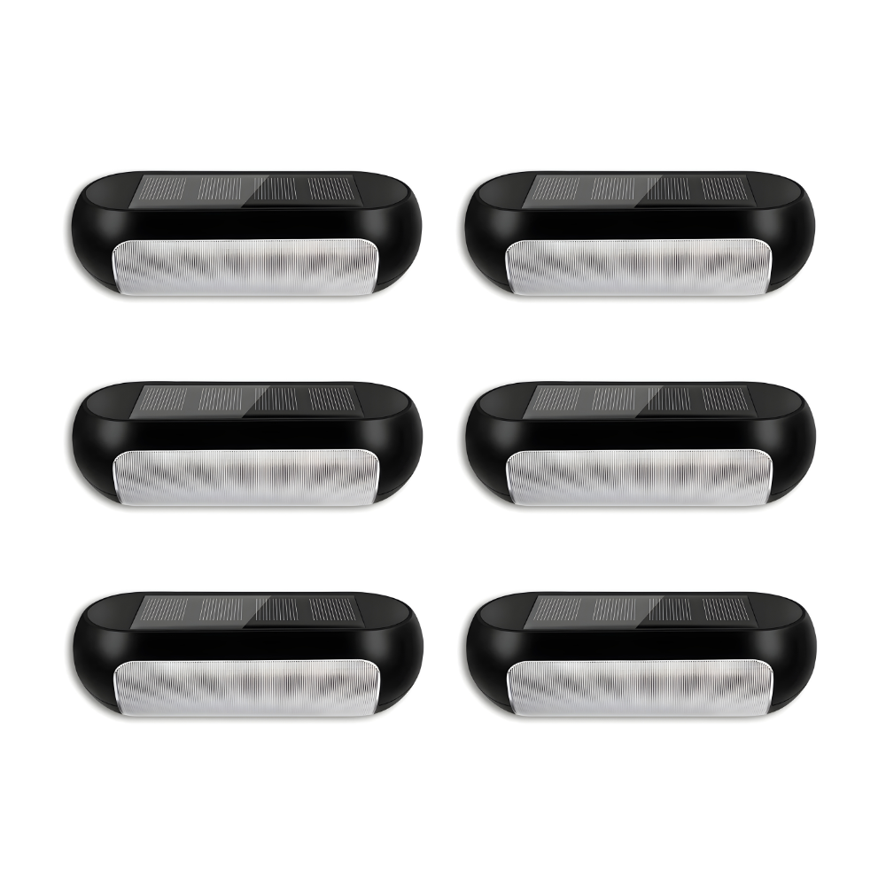 32-LED Solar Fence Lights Outdoor Waterproof for Decks, Walls, Stairs & Garden Pathway Lighting