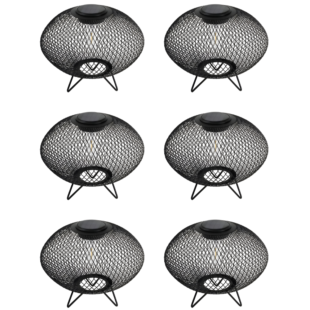 Modern Outdoor Solar Table Lamps - Portable LED Mesh Design for Garden & Patio