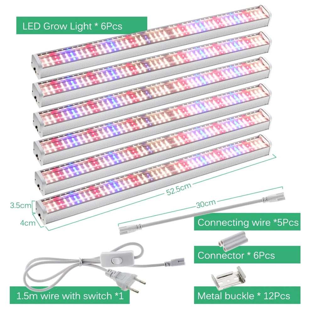 Multi-Bar LED Plant Grow Light Full Spectrum Hydroponic Indoor Grow Lamp Kit For Plants Seedling Veg Flower
