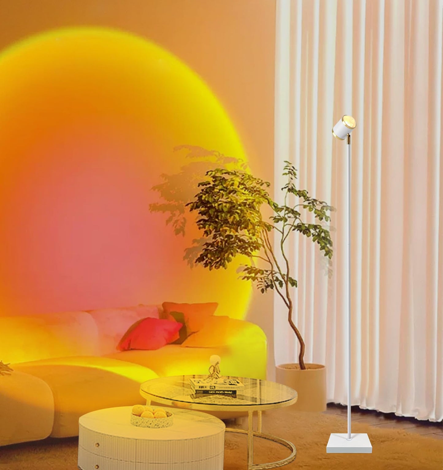360° Sunset Lamp Projector with 3D Ocean Wave