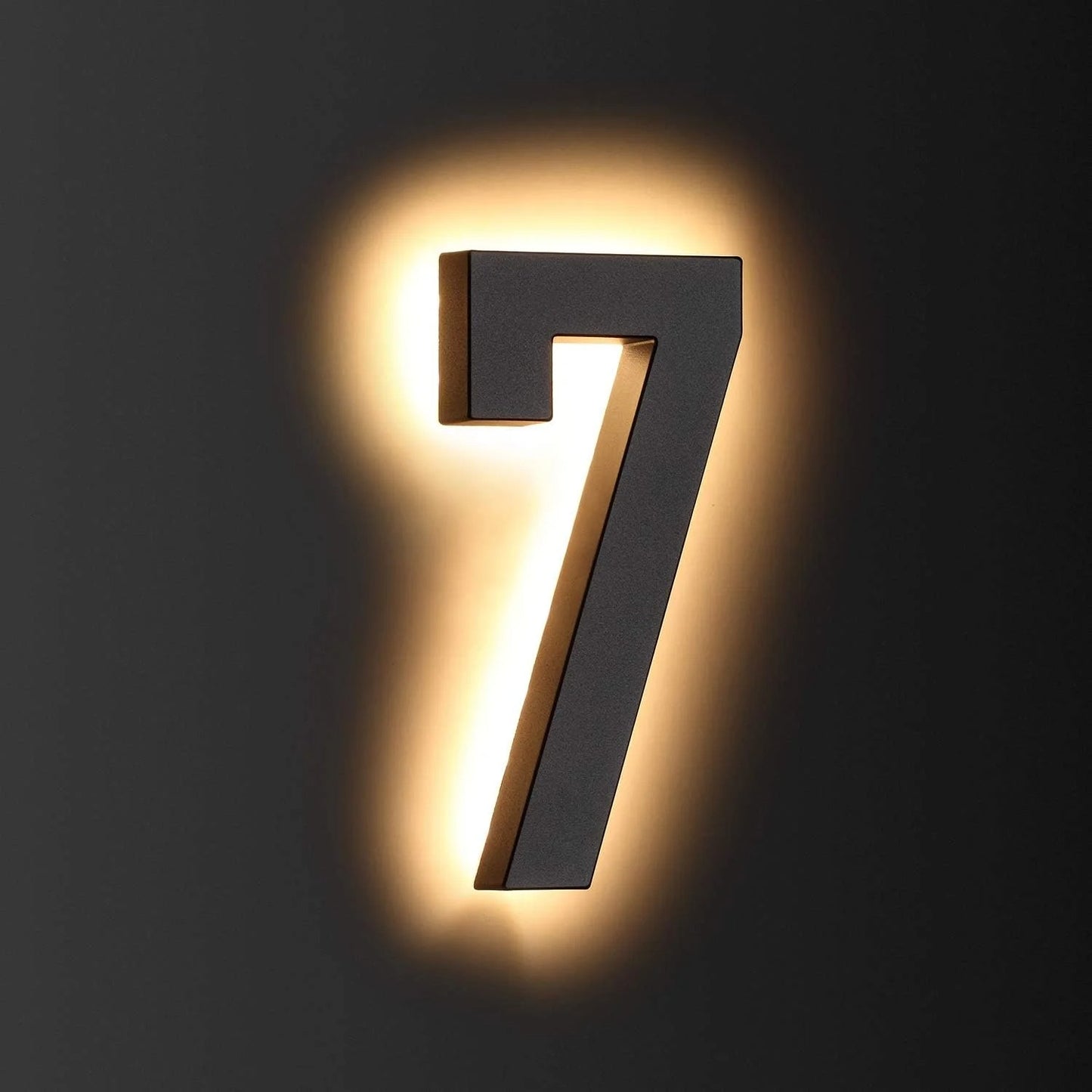 LED House Number & Letter for Outside - Stainless Steel, Floating Home Address Number with Durable, Waterproof