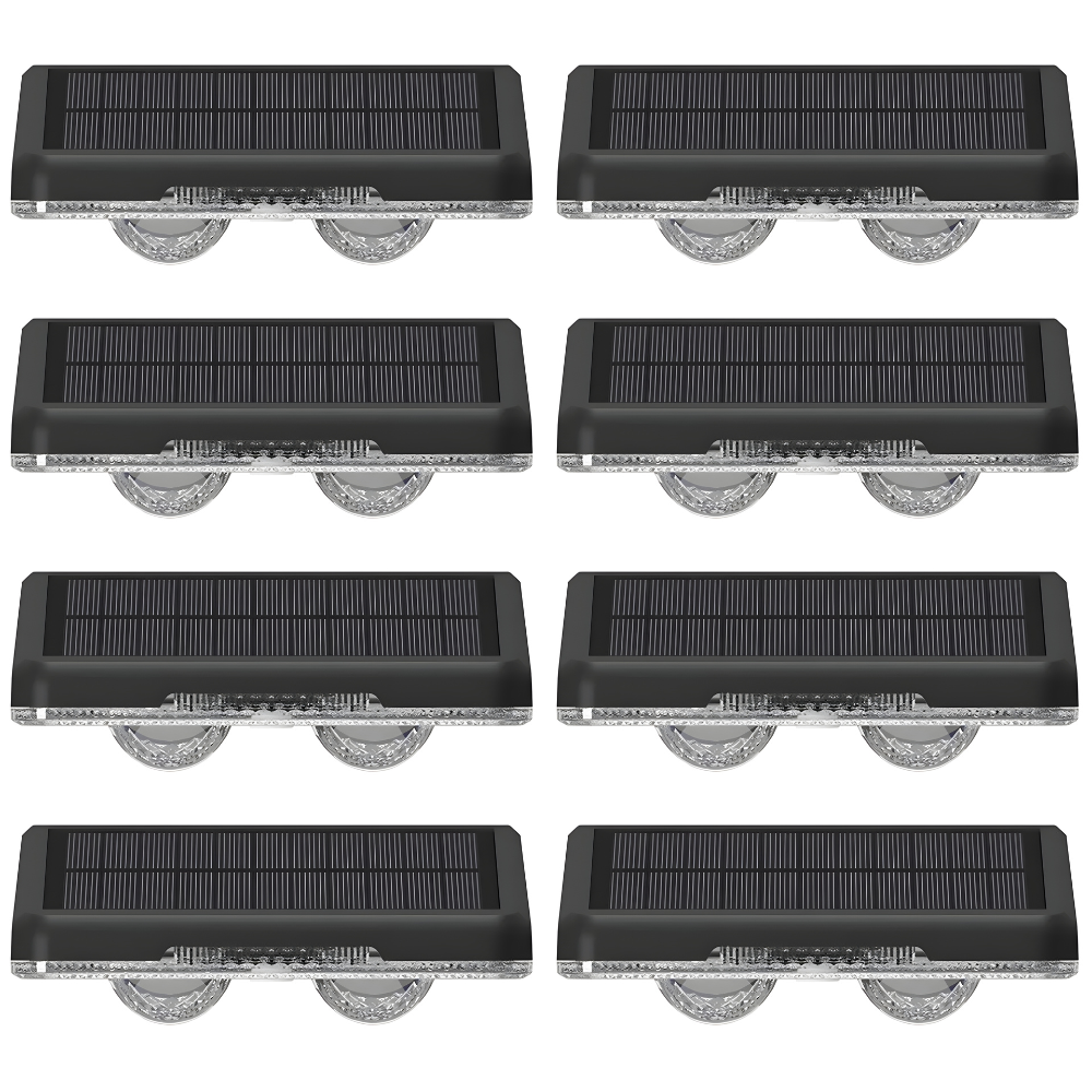 Solar Lights for Fences & Decks - RGB LED Outdoor Waterproof Lights