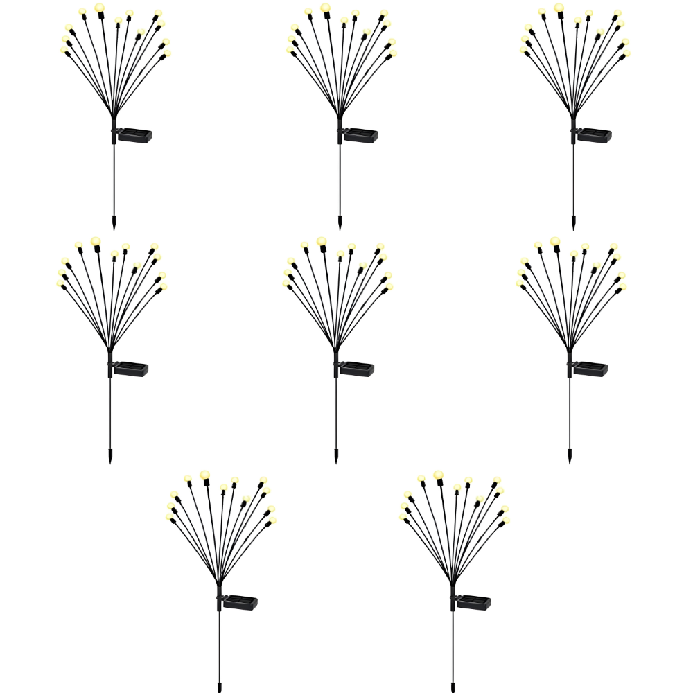 EcoGlow - 10 LEDs Solar Swaying Lights Outdoor Waterproof Garden Decor