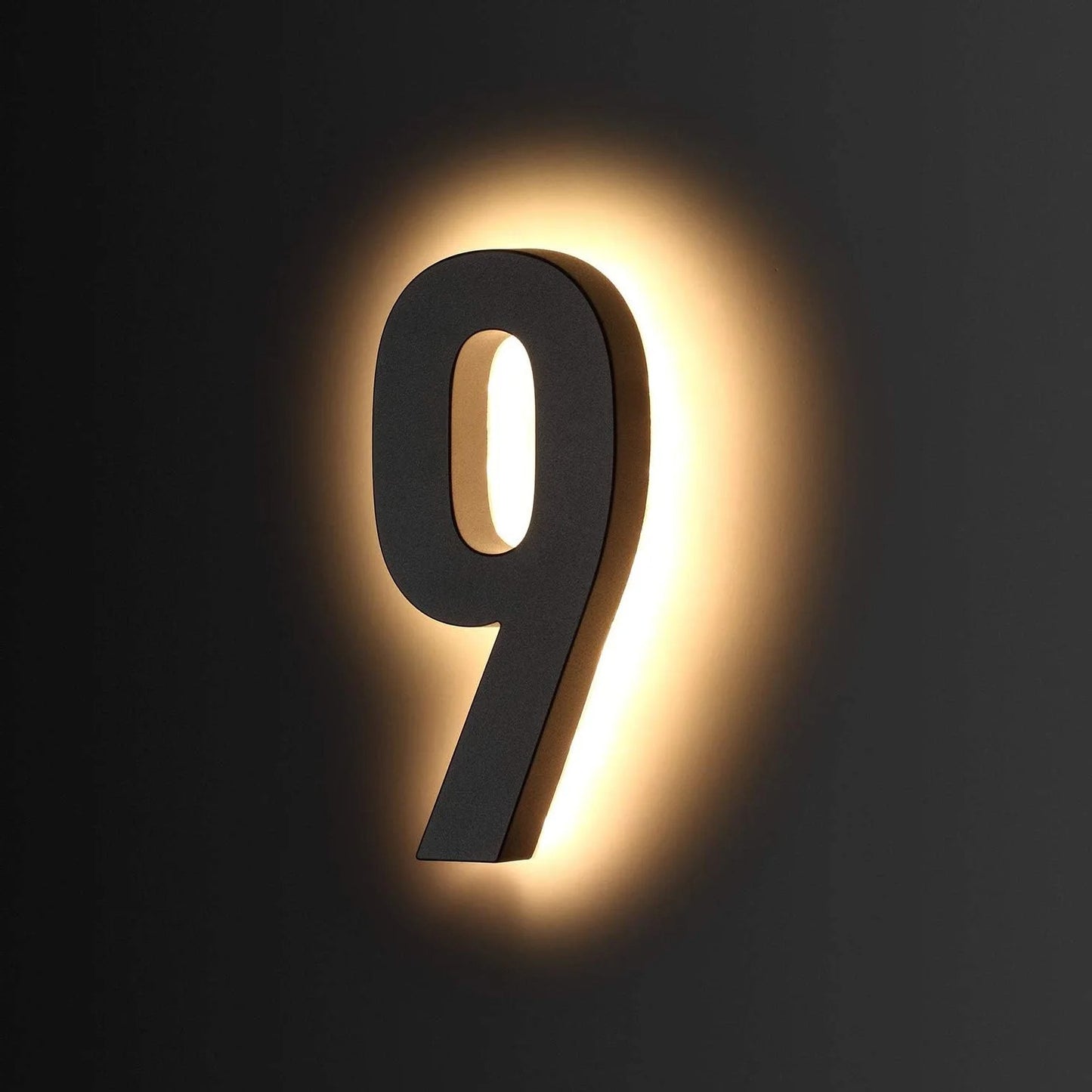 LED House Number & Letter for Outside - Stainless Steel, Floating Home Address Number with Durable, Waterproof