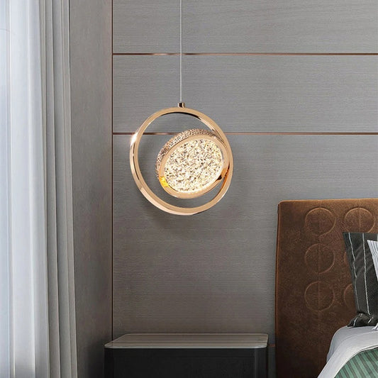 Aetherial Lighting - Creative Gold Hanging Lamp for Bedroom or Loft