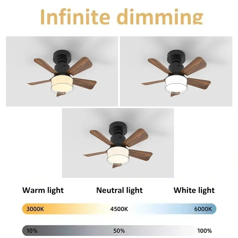 AuraFlow - Modern LED Ceiling Fan with Light & Remote Control