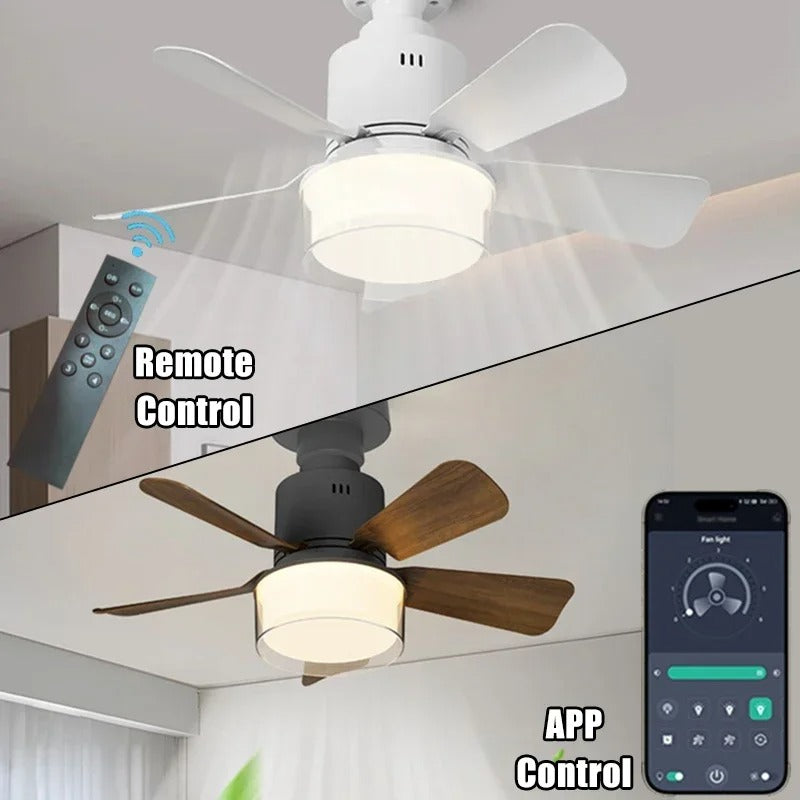 AuraFlow - Modern LED Ceiling Fan with Light & Remote Control