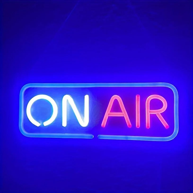 AuraGlow "ON AIR" LED Neon Sign - Aesthetic Wall Art Decor