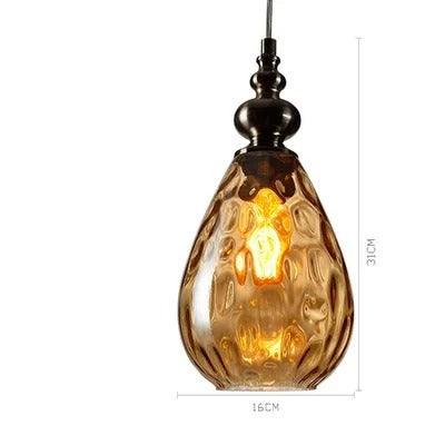 NordicBeam Glass Ball Pendant Light – Vintage Style for Dining & Living Room