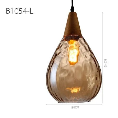 NordicBeam Glass Ball Pendant Light – Vintage Style for Dining & Living Room