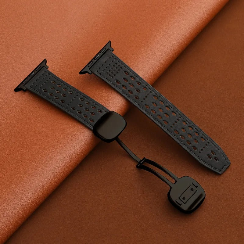 Aegis Bands - Magnetic Leather Watch Strap for Apple Watch 38–49mm