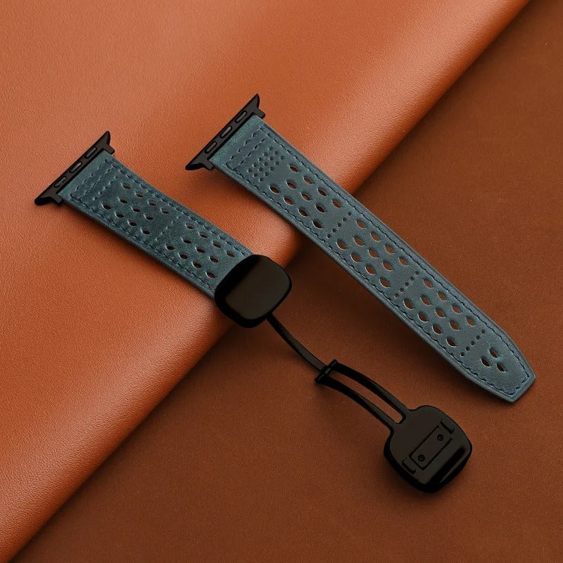 Aegis Bands - Magnetic Leather Watch Strap for Apple Watch 38–49mm