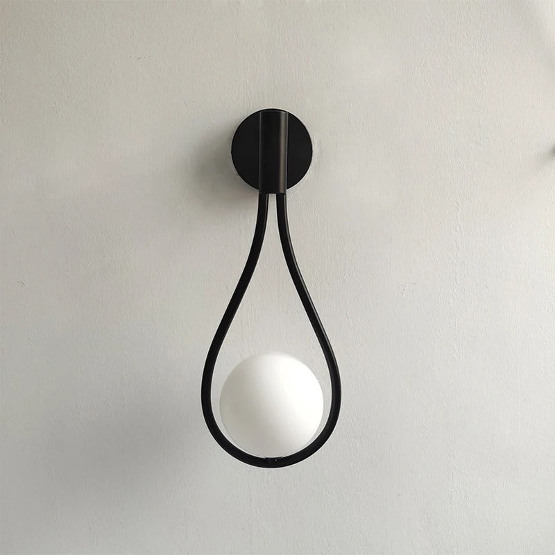 LumiDecor - Minimalist Glass Ball Wall Light for Bedside Decor