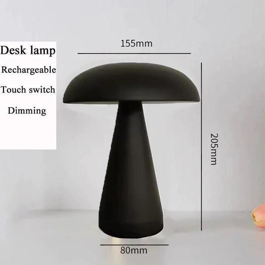 Enlite - Retro Mushroom LED Table Lamp with Touch Sensor & Rechargeable Battery