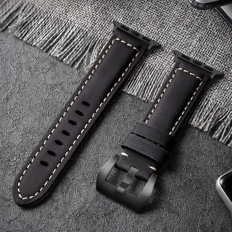 WatchLux - Premium Leather Strap for Apple Watch
