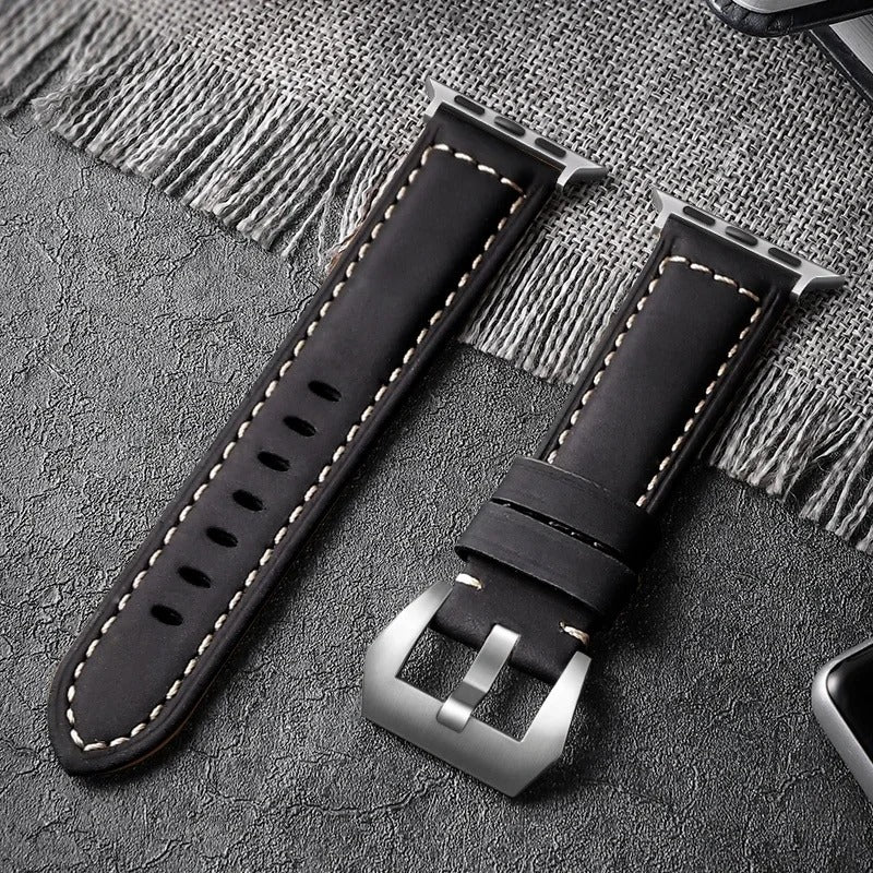 WatchLux - Premium Leather Strap for Apple Watch