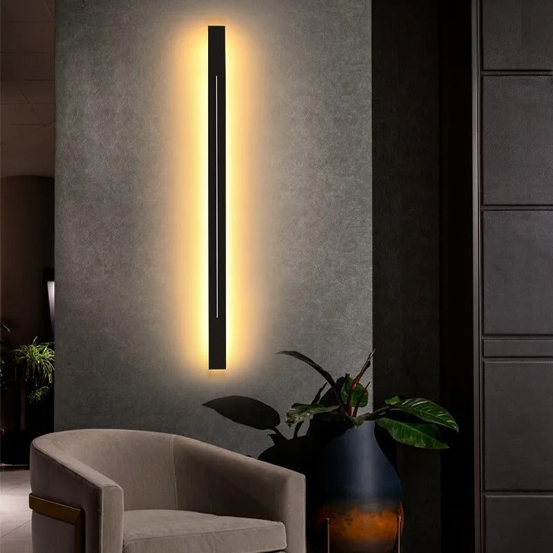 Luminaire Home - Modern LED Wall Sconce, Gold & Black Decorative Light Fixture