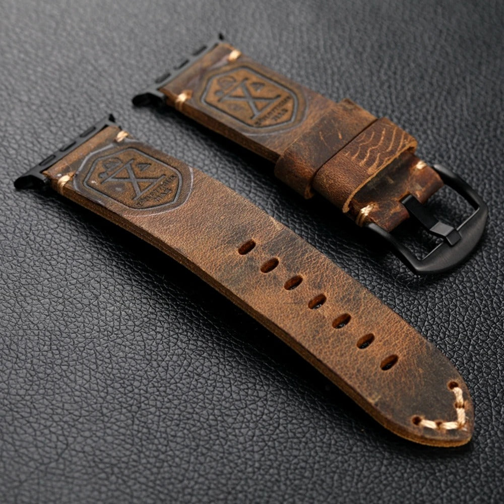 Belluno - Handmade Italian Leather Strap for Apple Watch Ultra & Series