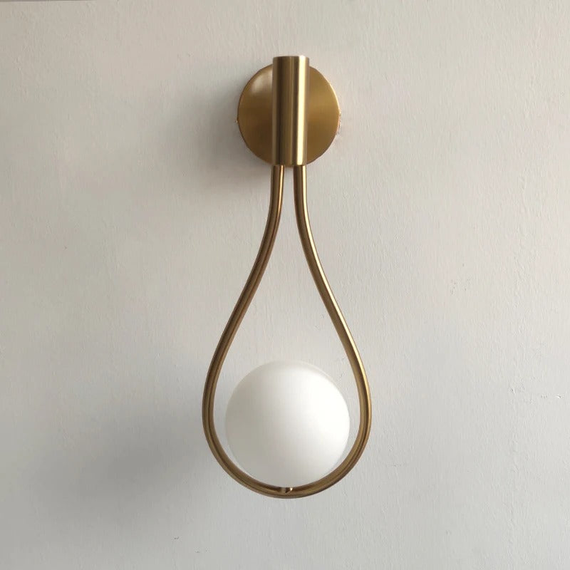 LumiDecor - Minimalist Glass Ball Wall Light for Bedside Decor
