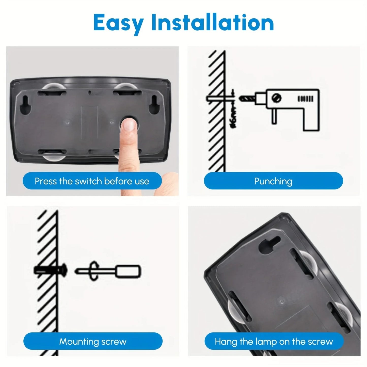 Bright Solar Lights for Walls, 8-LED RGB Outdoor Waterproof Up/Down Accent Lighting