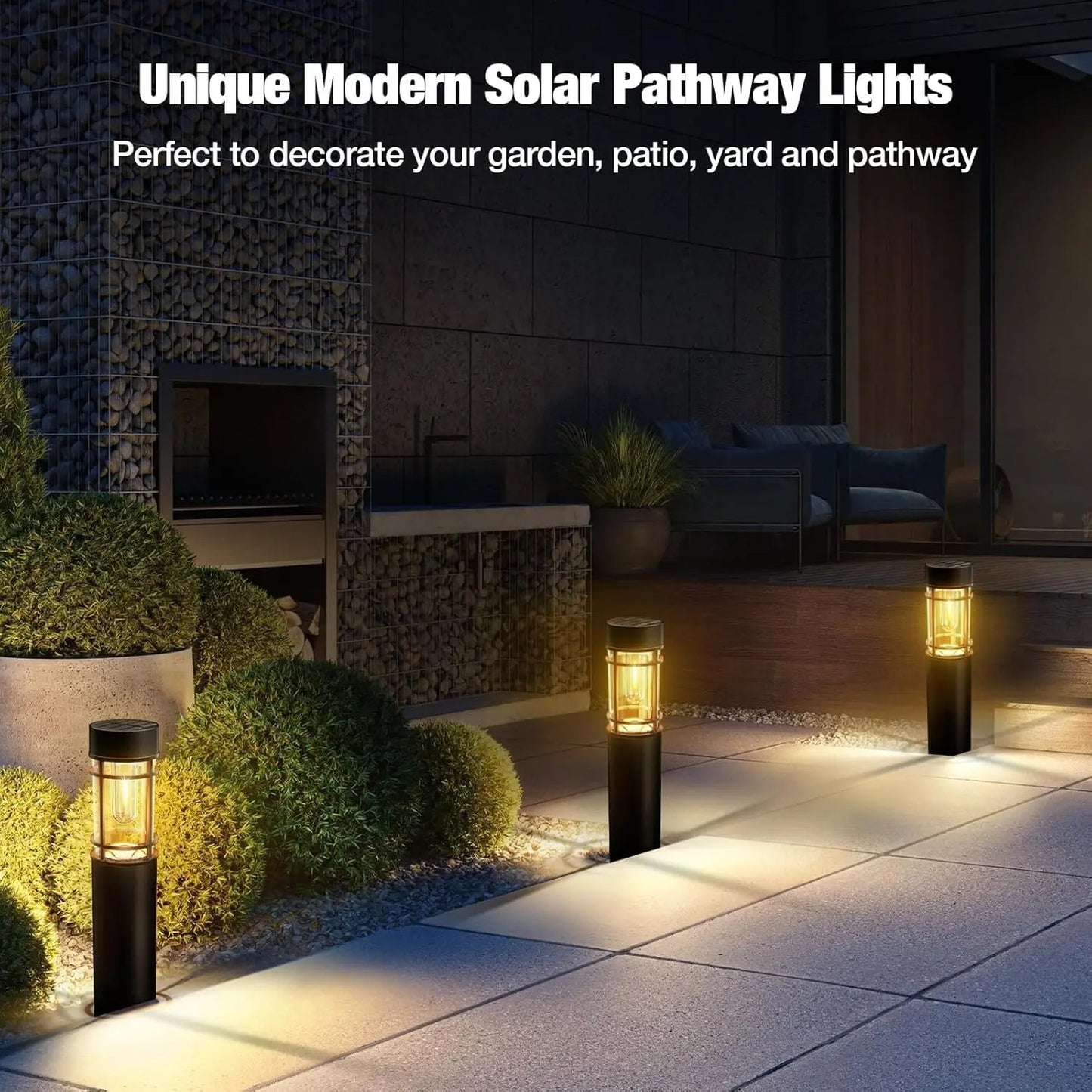 BrightWay - Solar Pathway Lights Outdoor Waterproof