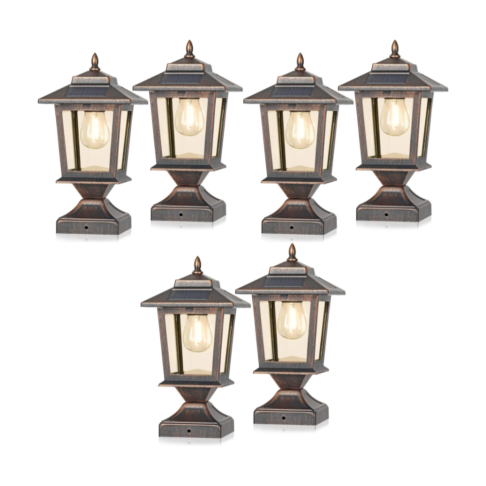 BrightGuard - Solar Lights for 4x4 Posts – Waterproof Outdoor Lamps