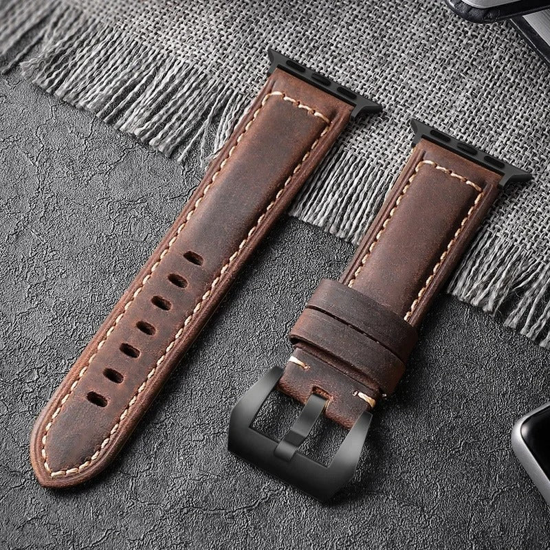 WatchLux - Premium Leather Strap for Apple Watch